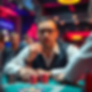 Illustration of strategic decision-making in poker