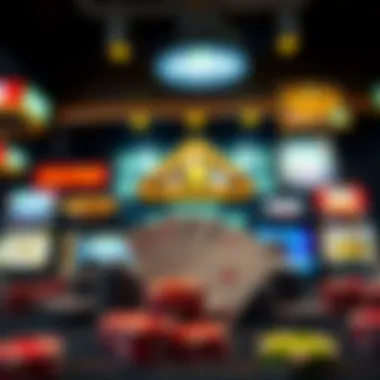 Variety of multi poker game types displayed together