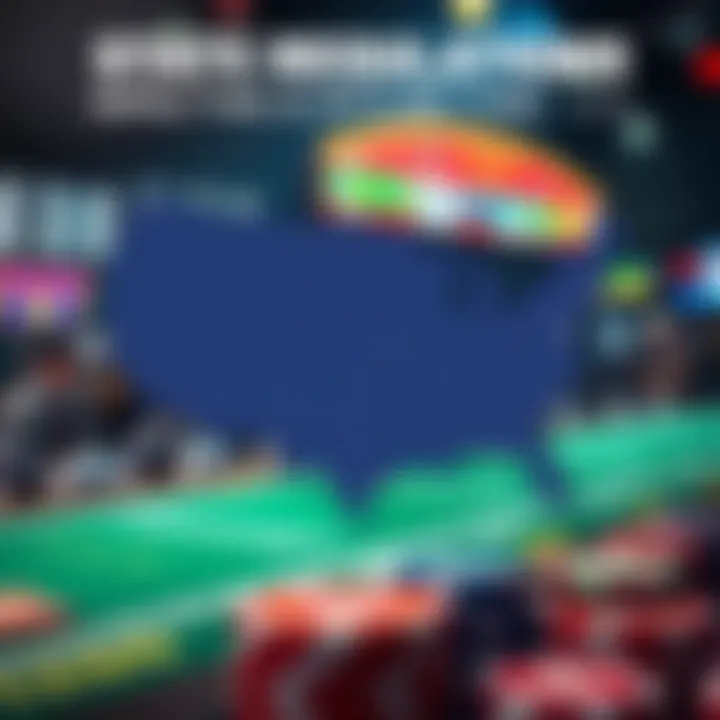 A visual representation of state regulations affecting sports betting in the U.S.