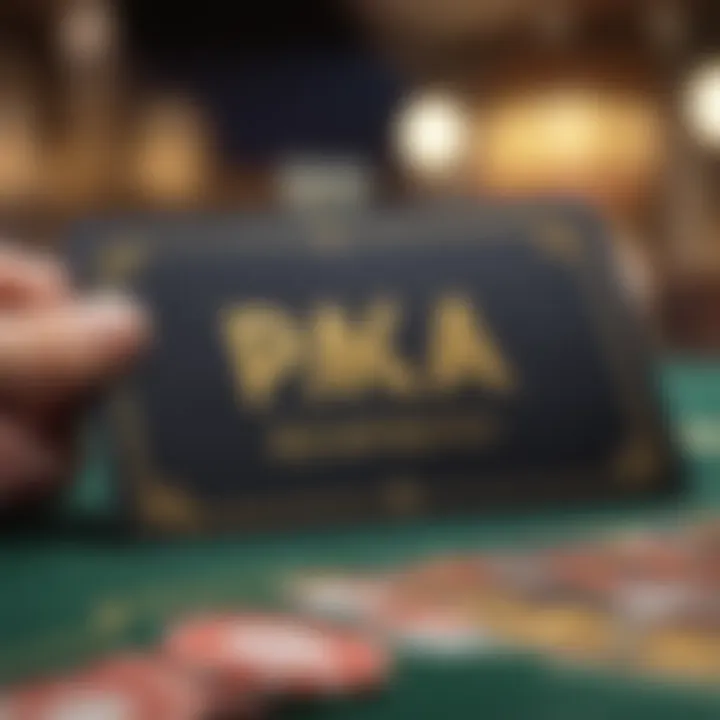 Close-up of a rewards card at Pala Casino