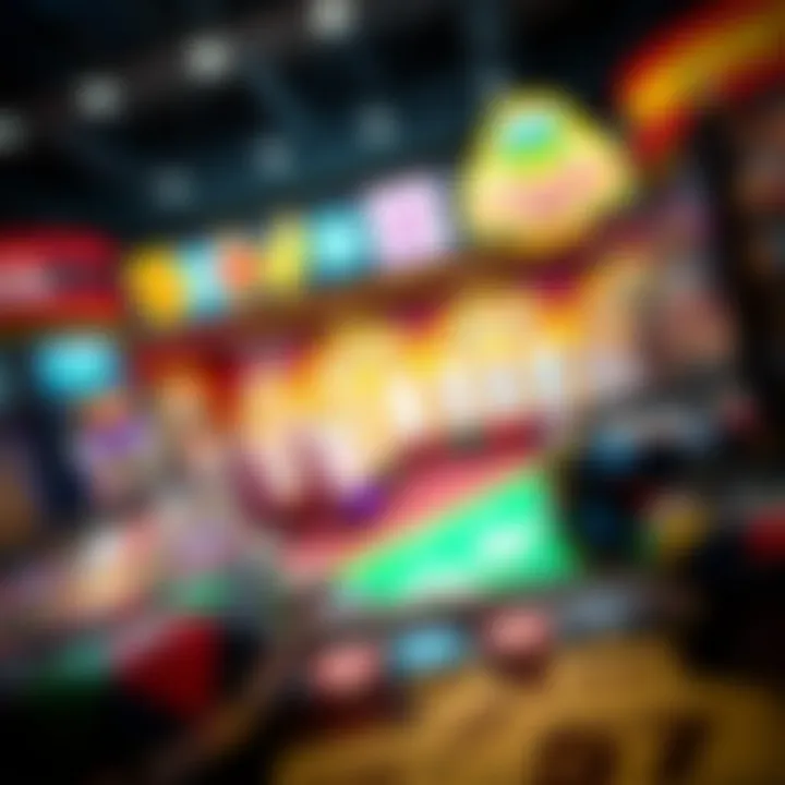 A vibrant selection of casino games available online.