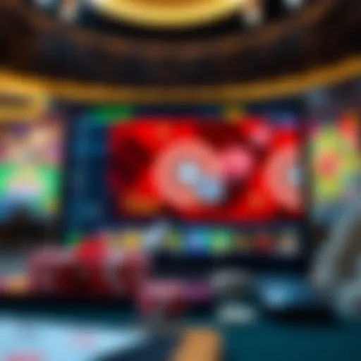 Luxurious Online Casino Experience Luxurious online casino interface showcasing various games.