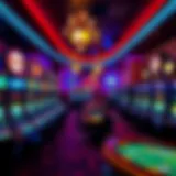 Charming ambiance of Fat Cat Casino's gaming floor