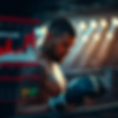 Fighter Statistics and Performance Metrics Close-up visual of fighter statistics and performance metrics