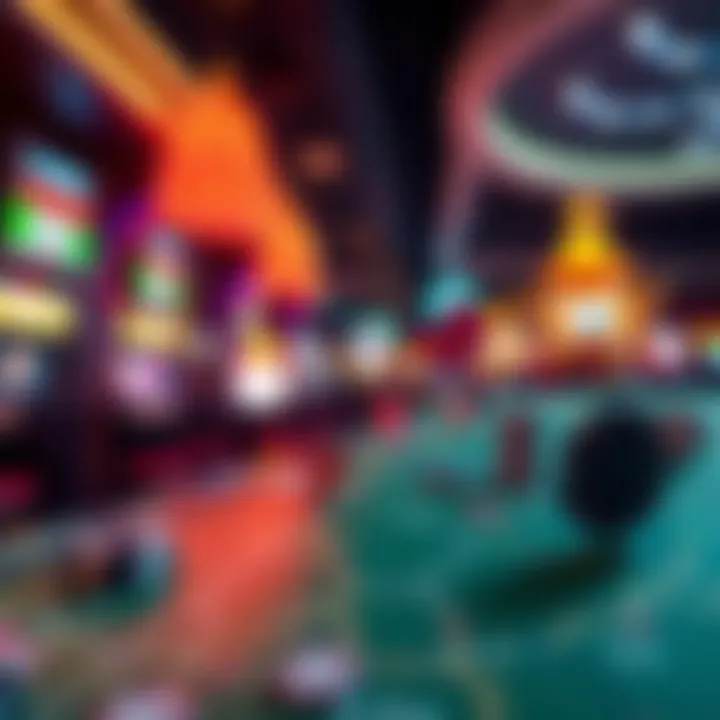 Map highlighting local casino locations