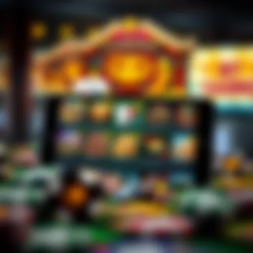 A captivating interface of a top casino app showcasing exciting game options
