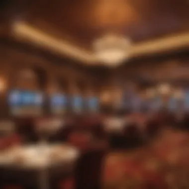 Elegant dining area within Golden Gate Casino