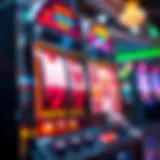 A captivating slot machine with vibrant graphics and a winning payout displayed