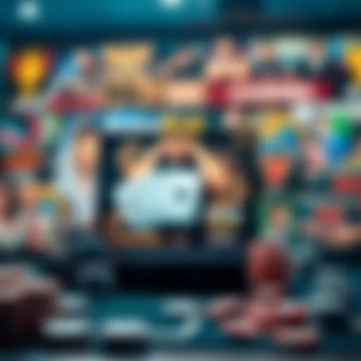 Diverse Game Selection in Online Poker A collage of various poker games offered by international sites.