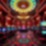 The majestic interior of Lion King Casino showcasing its vibrant decor and thematic design.