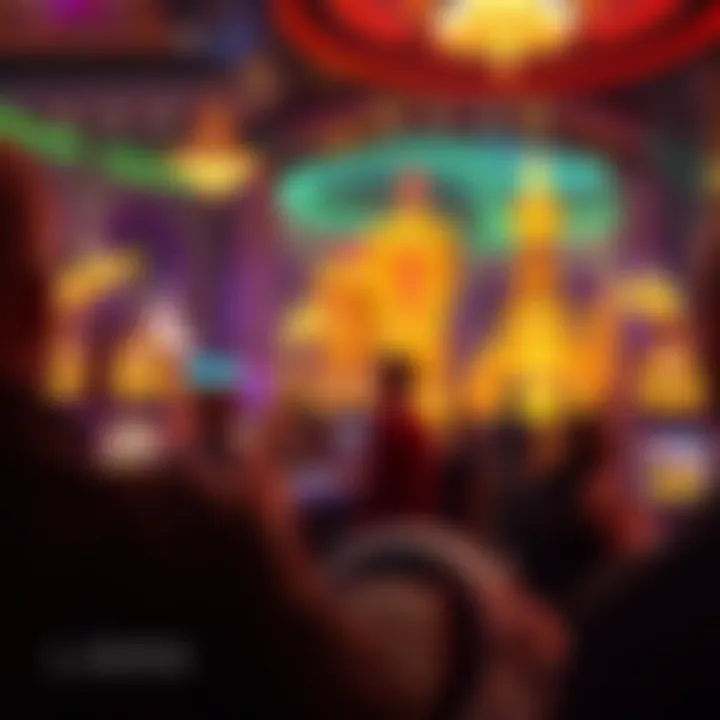 A captivating view of players engaging with immersive gaming environments in the casino.