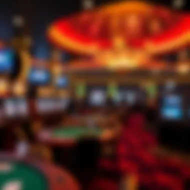 Visual representation of responsible gaming practices illustrated within the casino.