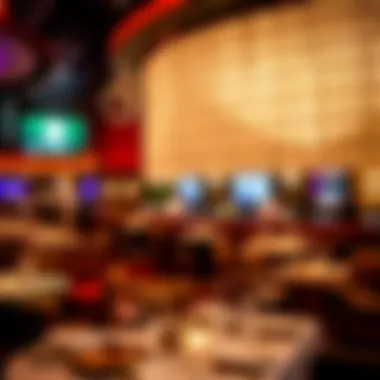 Diverse dining options at Mandalay Bay, featuring gourmet dishes and vibrant atmosphere