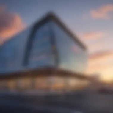 Exterior view of Meadowlands Sports Book showcasing its modern architecture