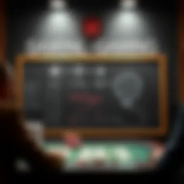 Mindful gaming strategies displayed on a chalkboard