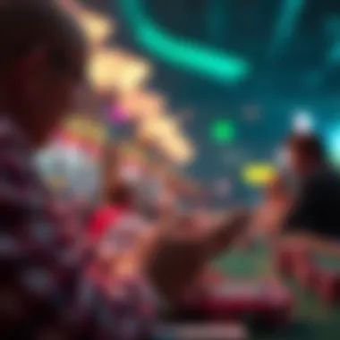 Abstract depiction of player engagement in mobile gambling