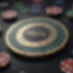 A close-up view of a high-quality poker chip label maker showcasing its intricate controls.