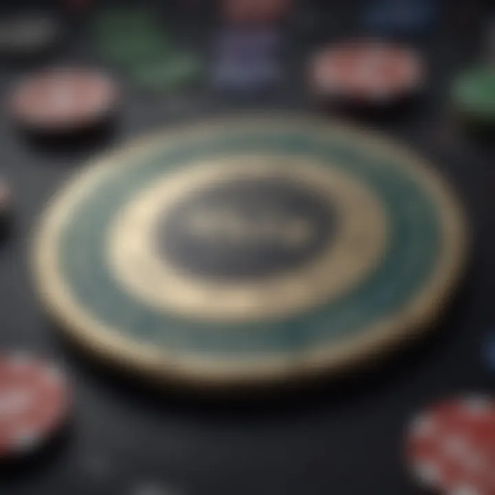 A close-up view of a high-quality poker chip label maker showcasing its intricate controls.