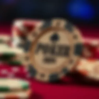A detailed view of the texture and craftsmanship of premium clay poker chips.