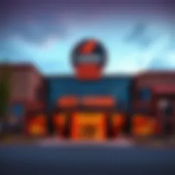 Exterior view of Red Hawk Casino showcasing modern architecture
