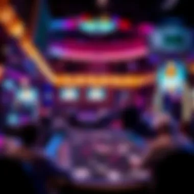 Cash game setup with vibrant atmosphere