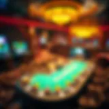 Overview of the Talking Stick poker room layout