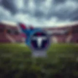 Tennessee Titans logo on the field