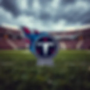Tennessee Titans Logo Tennessee Titans logo on the field
