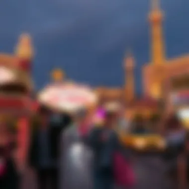 Diverse cultural landmarks representing the rich heritage and global influences in Las Vegas