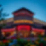 Exterior view of the Thunder Valley Poker Room showcasing modern architecture