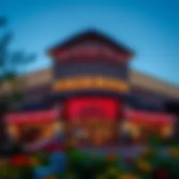 Exterior view of the Thunder Valley Poker Room showcasing modern architecture