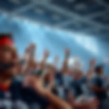 Passionate Titans Fans Tennessee Titans fans cheering in the stands