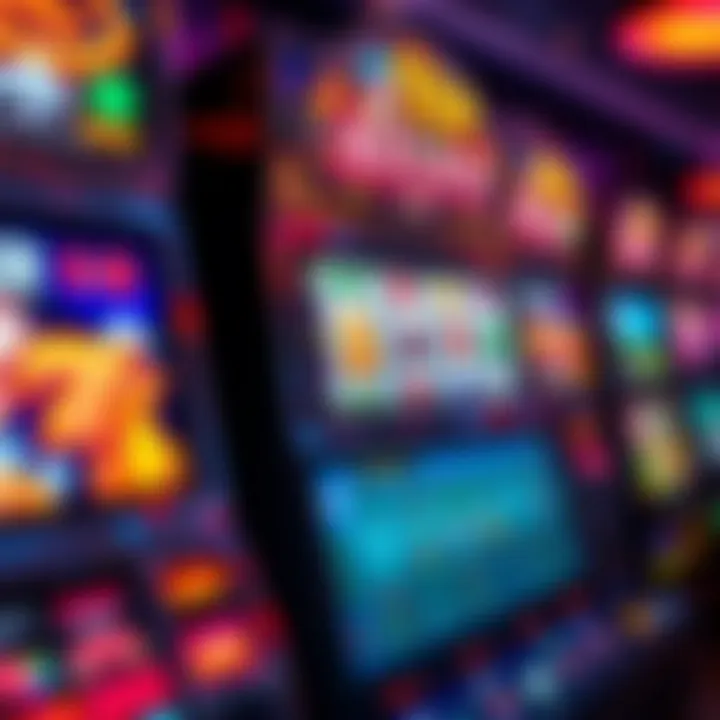 Vibrant dollar slot machine display with captivating graphics