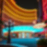 Luxurious exterior of a renowned Las Vegas hotel