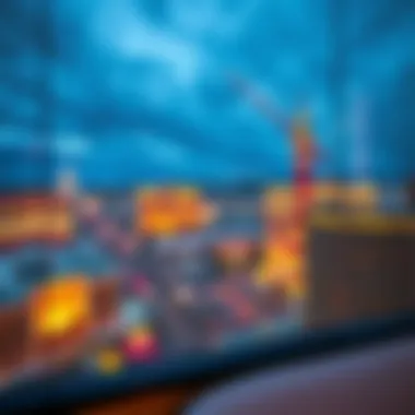 Stunning View from a Las Vegas Hotel Room Stunning view from a hotel room overlooking the Strip