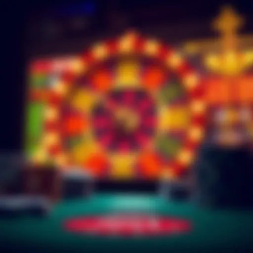 Conceptual illustration of free spins in online casinos