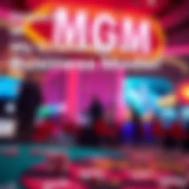 A graphic illustrating technological advancements in MGM