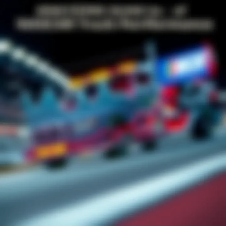 Graph showing trends in NASCAR truck performance