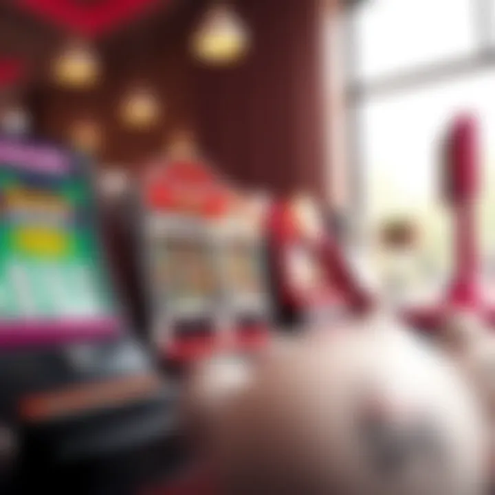 Illustration of various lottery games available in Illinois