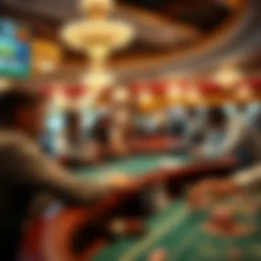 Group of players engaged in strategic gameplay at the craps table