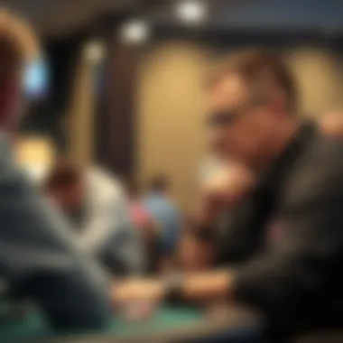 Analyzing Poker Strategy at Boot Camp A thoughtful participant analyzing poker strategy during a boot camp session.